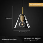 Gold LED Pendant Light – Luxury Nordic Retro Design