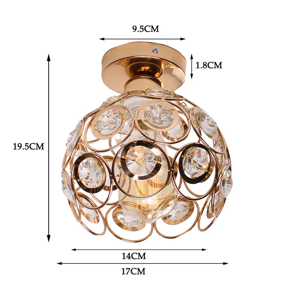 Glass Crystal LED Ceiling Chandelier for Home Decor