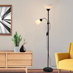 Modern Double Flowers Floor Lamp for Study Bedroom Living Room