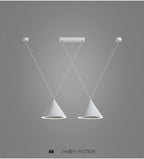 Modern Black & White Pendant Lamps for Kitchen, Living, Dining Room, Bar - LED Hanging Fixture