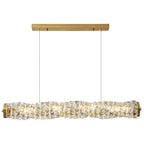 Modern Gold Crystal LED Chandelier for Dining Room & Bar Tables