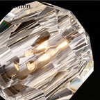 K9 Crystal Pendant Lights: Modern Nordic Gold Hanging Lamp for Living Room, Kitchen Home Decor.