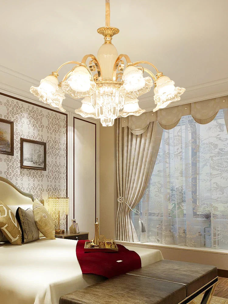 Modern Light Luxury Living Room Chandelier Elegant Dining Bedroom Lamp