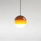 Gradient Glass Dome Pendant Lamps for Modern Interiors