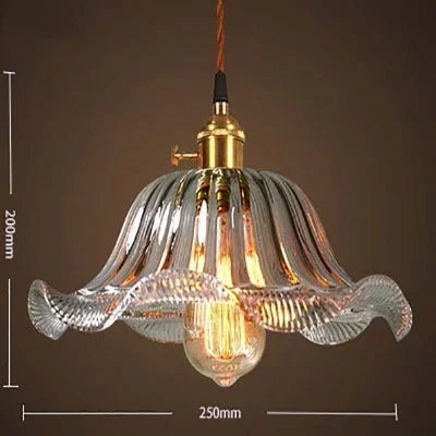 Glass Pendant Lights: Vintage LED Indoor Lighting for Home, Living Room, and Cafe.
