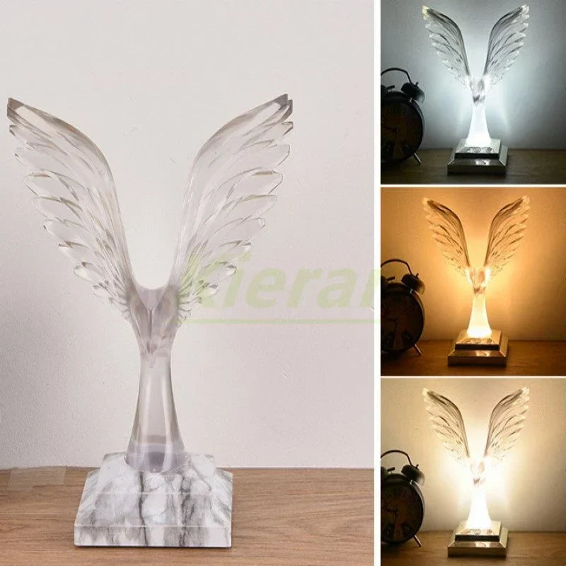 Crystal Eagle LED Table Lamp for Bedroom Study and Living Room