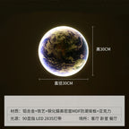 LED Luxury Earth Wall Lamp for Living Room Bedroom Decoration