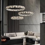 Crystal Lustre Circle Chandelier LED Lights - Modern Luxury Minimalism décor