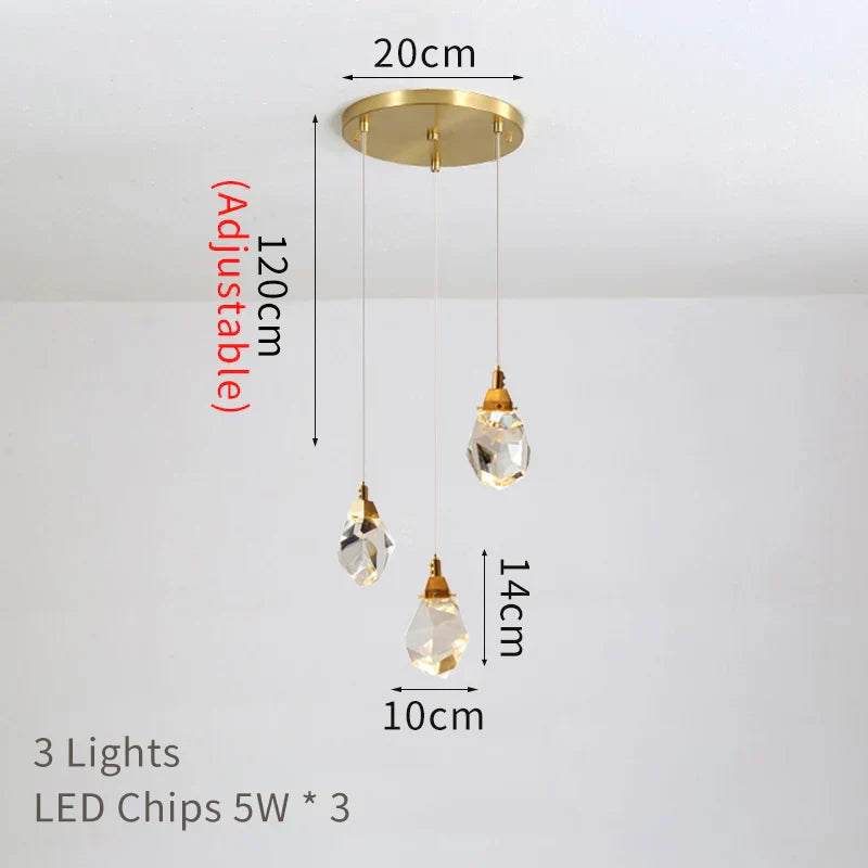 Crystal LED Ceiling Chandelier: Stylish Lighting for Home Decor