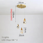 Diamond Crystal LED Ceiling Chandelier for Home Decor