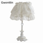 Nordic Lace LED Table Lamp for Home Decor and Wedding Bedroom Lighting