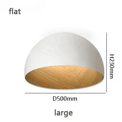 Wood Grain Color Ceiling Lamp for Bedroom, Living Room & Corridor