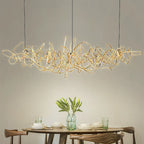 Nordic Art LED Chandelier: Modern Creative Pendant Lamp Light for Dining Table Room