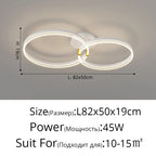 Modern Round Ring LED Ceiling Chandelier for Living Room and Bedroom