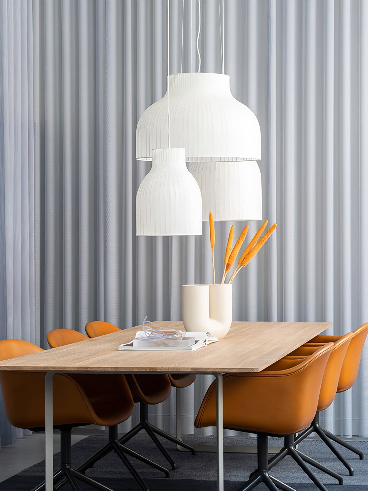 Serica Trio Silk Collection Pendant Lamp