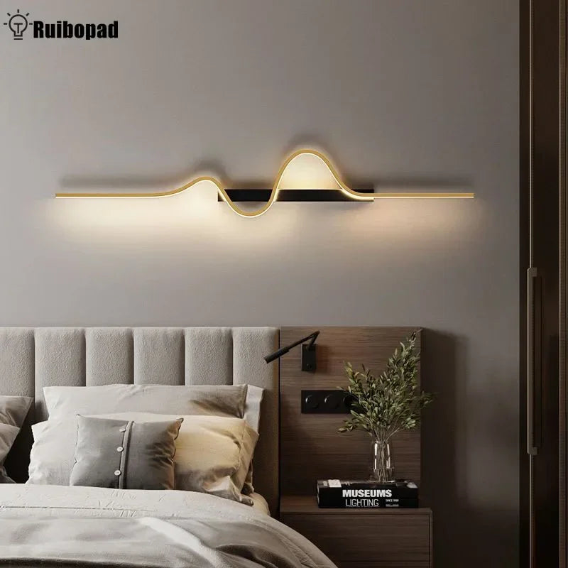 Modern LED Wall Lamp for Living Room Bedroom Office Interior