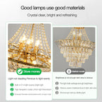 Crystal Duplex Chandelier: Modern & Elegant for Hotels, Villas, & Living Spaces
