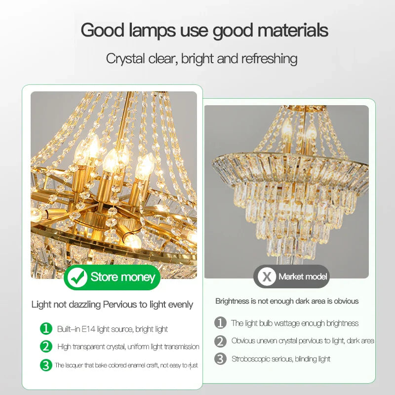 Crystal Duplex Chandelier: Modern & Elegant for Hotels, Villas, & Living Spaces