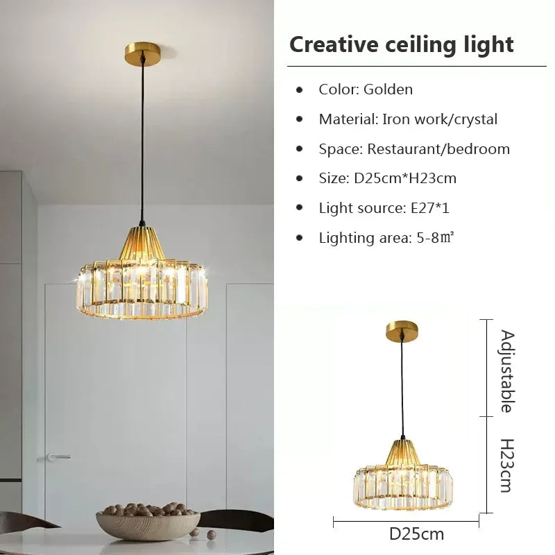 Modern Nordic Glass Chandelier for Kitchen Island Dining Room Lighting Fixtures