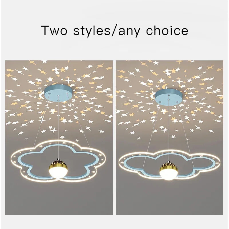 Starry Sky Kids Chandelier Light for Bedroom Study Room Decoration