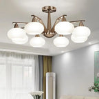Modern Nickel LED Chandelier Light for Living, Dining, Bedroom - Luminaire