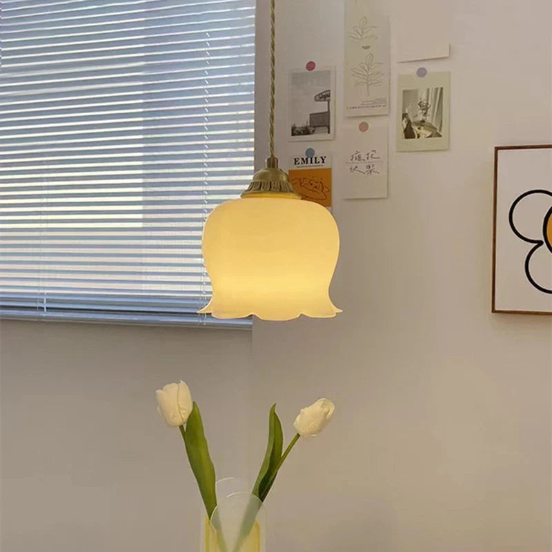 Brass Resin LED Pendant Lights - Vintage Luxury Hanging Lamp for Home Decor