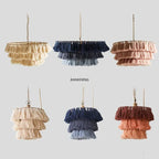 Bohemian Vintage Fela Tassel Handwoven Chandelier LED Home Decoration Light