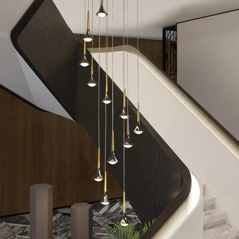 Modern Fashion Long-Line Chandelier for Living & Dining Rooms