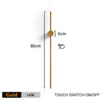 Modern LED Wall Lamp with Touch Switch, 350° Rotation for Bedroom and Living Room