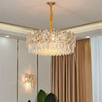 Modern Crystal Chandelier for High-End Living Room Decor Lighting
