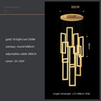 Crystal LED Pendant Light Luxury Stairs Lustre Modern Lighting Fixture