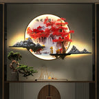 Pine Landscape 3D LED Wall Lamp for Home Décor