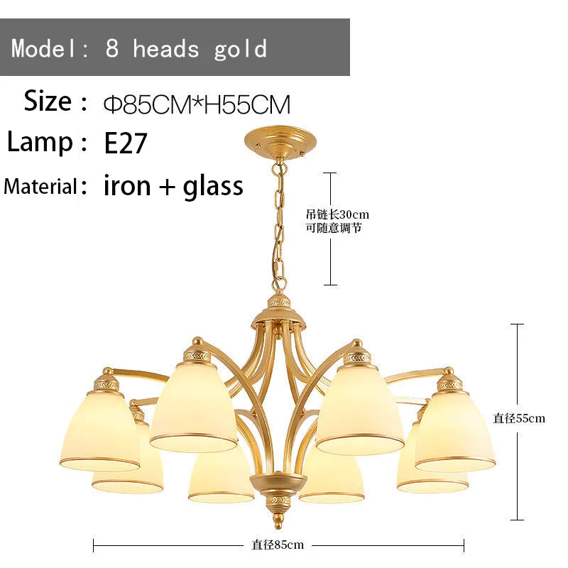 Vintage Country Chandelier for Home Decoration and Indoor Lighting