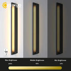 Outdoor Black Aluminum Wall Light LED Waterproof Linear Porch Lamp