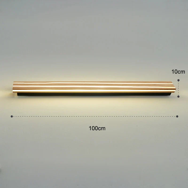 Nordic Wooden LED Wall Sconce for Bedroom Living Room Bathroom Lighting