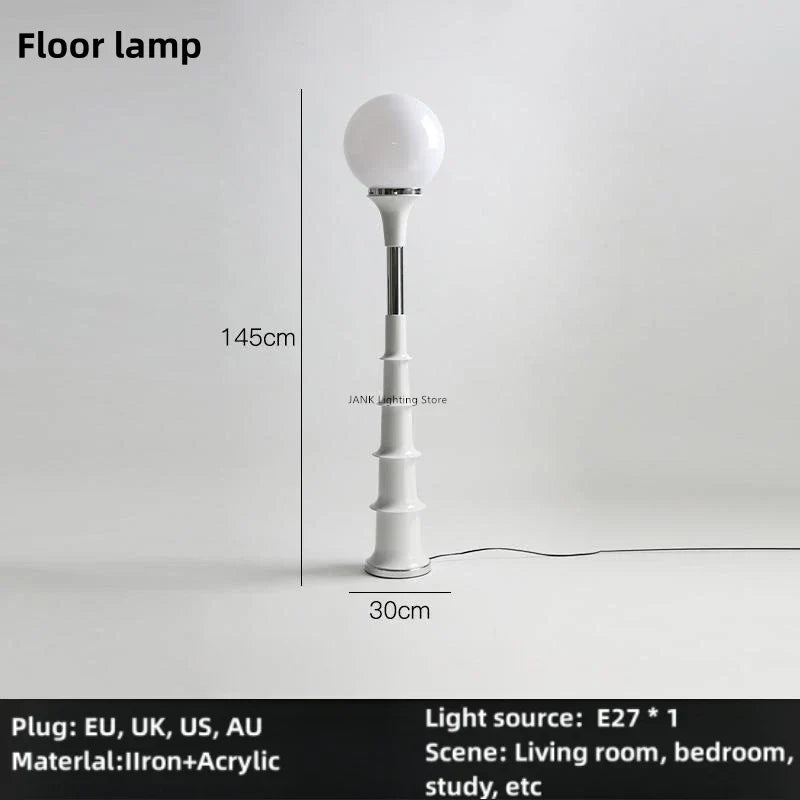 Colorful Retro LED Floor Lamp for Bedroom and Children's Study