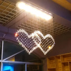 Crystal Chandelier: Modern Dining Table & Bar Lamp for Bedroom & Dining Room Lighting