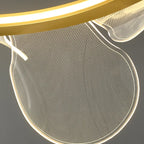 LED Flower Chandelier: Luxury Acrylic Pendant Lamp for Modern Living, Bedroom, Kitchen, Dining Room