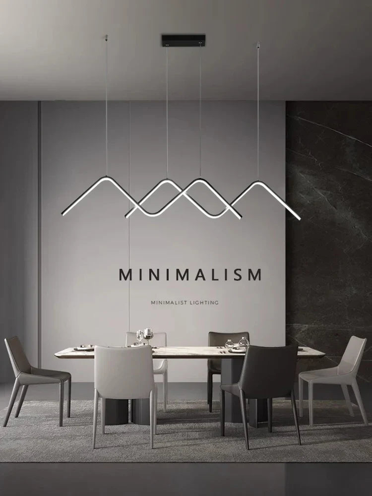 Geometric LED Pendant Lights Modern Minimalist Chandelier Lighting