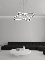 Nordic Circle Ring LED Chandelier: Minimalist Living Room Pendant Light