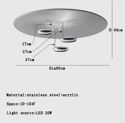 Mercury Collection LED Glass Pendant Lamp - Silver Luxury Designer Lighting