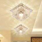Modern Crystal Square LED Ceiling Wall Light for Home Decoration