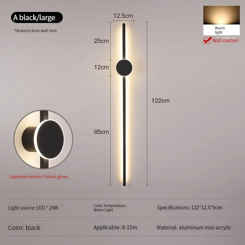 Modern LED Wall Lights for Room Interior Decor Sconces Stair Lighting Bedroom Living Room