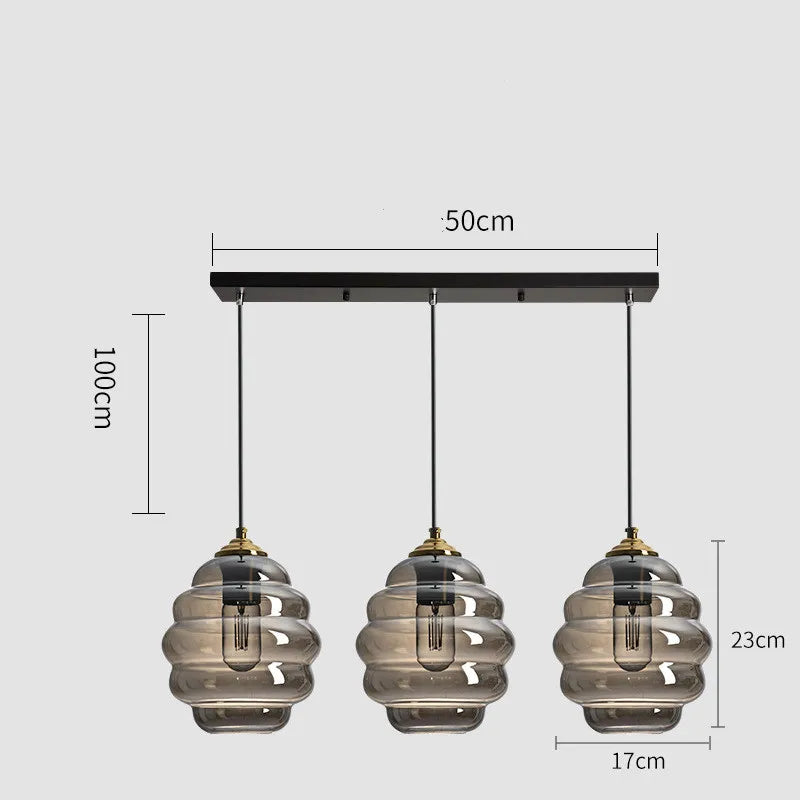 Colorful Glass Ball Pendant Light for Kitchen Dining Bar Home Decor