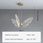 Modern LED Butterfly Chandelier: Elegant Lighting Fixture for Home Decor and Ambiance