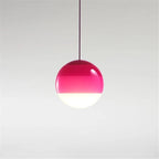 Gradient Glass Dome Pendant Lamps for Modern Interiors