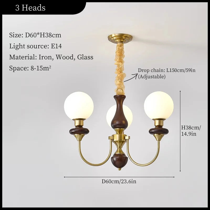 Magic Beans Pendant Light Luxury Chandelier for Vintage Living Room Decor