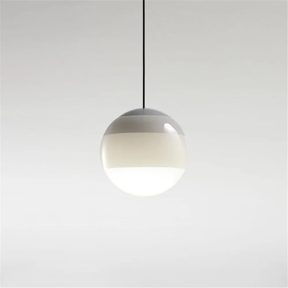 Gradient Glass Dome Pendant Lamps for Modern Interiors