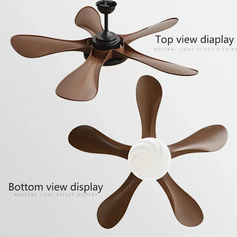 Modern LED Ceiling Fan with Strong Winds and Quiet Mute Operation