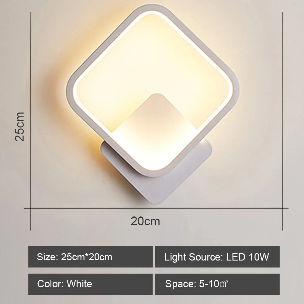 Nordic Acrylic LED Wall Sconce for Bedroom Restaurant Hallway
